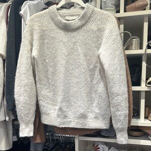Cozy White Knit Sweater